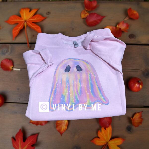Pink water color ghost sweatshirt
