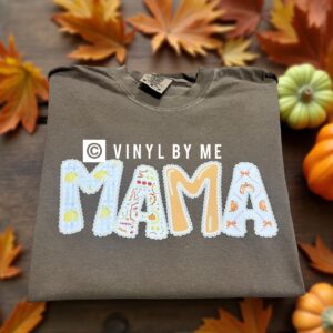 Brown pumpkin Mama tee