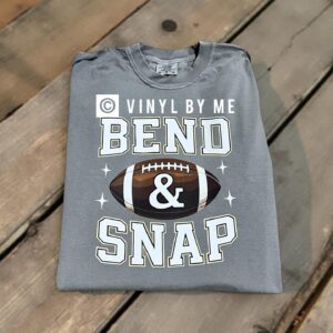 Gray bend and snap comfort color tee