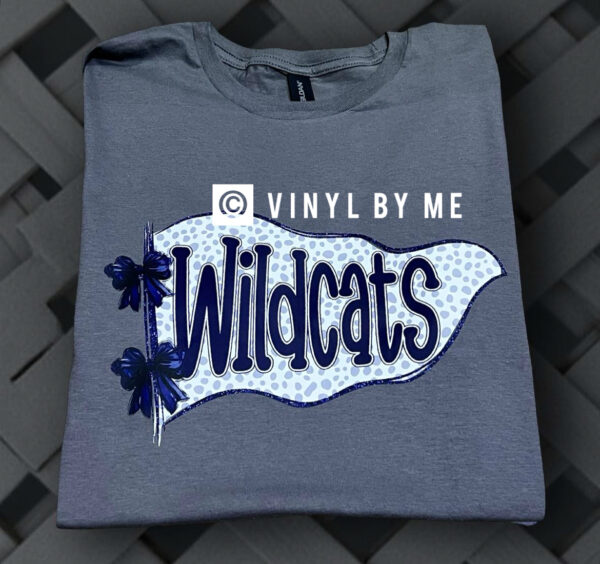 Gray wildcats flag tee