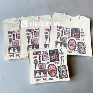 Oatmeal Halloween stamp tee