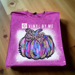 Berry bleached pumpkin tee