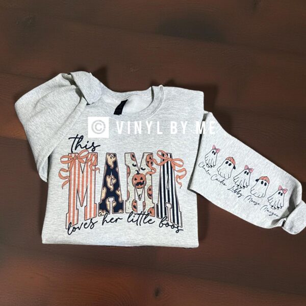 Ash gray Mama boo sweatshirt