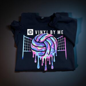 Black volleyball drip sweatshirt