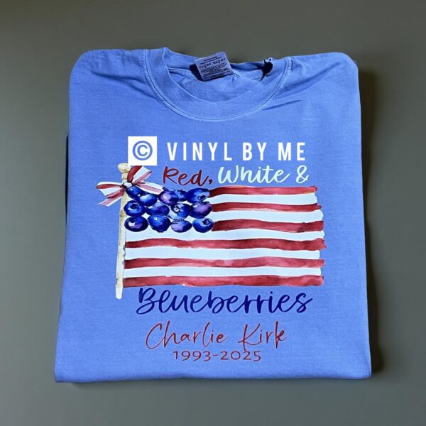 Comfort color red white and blueberries tee