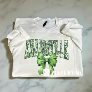 White floral Adairsville sweatshirt