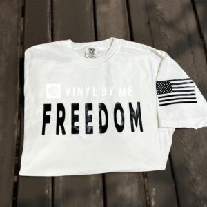 Freedom white comfort color tee