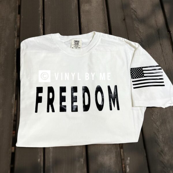Freedom white comfort color tee