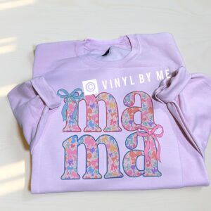 Pink bow mama sweatshirt