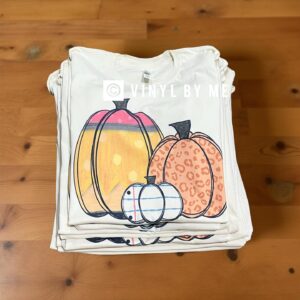 Pencil pumpkin tee