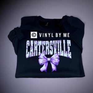 Black Cartersville bow sweatshirt