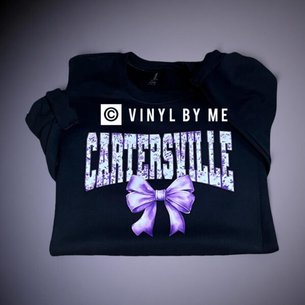 Black Cartersville bow sweatshirt