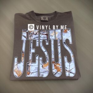 Camo Jesus comfort color tee