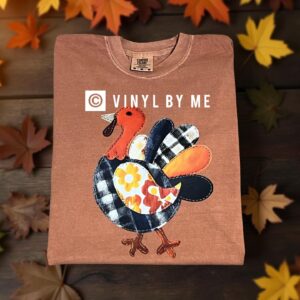 Patch work comfort color turkey tee