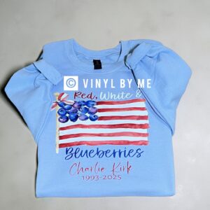 Light blue blueberries sweatshirt