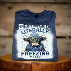 Navy it’s freezing tee