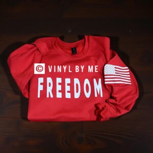 Red freedom sweatshirt