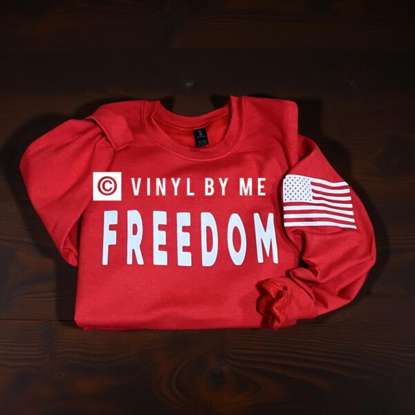 Red freedom sweatshirt