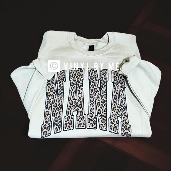 Tan leopard Nana sweatshirt