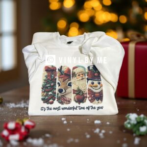 White wonderful time of the year sweatshirt