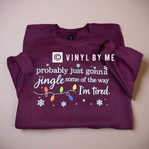 Maroon jingle sweatshirt