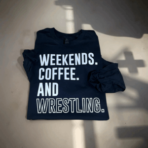 Black longsleeve wrestling shirt
