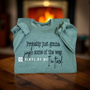 Heathered green Jingle sweatshirt