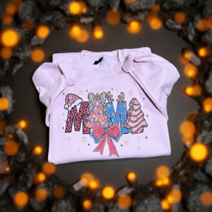 Pink Christmas Mama sweatshirt