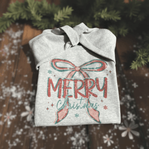 Ash merry Christmas bow sweatshirt