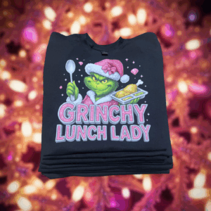 Grinchy lunch lady tee