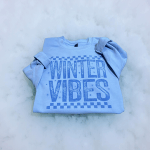 Blue winter vibes sweatshirt