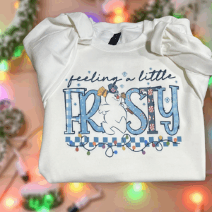 Feeling frosty white sweatshirt