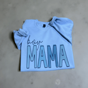 Blue boy Mama sweatshirt