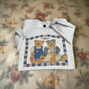 Ash gray thrift bear sweatshirt