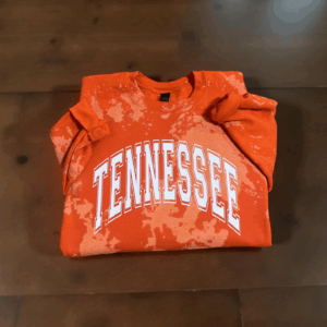 Orange acid washed Tennessee sweatshirt