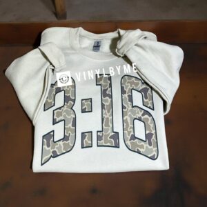 Tan camo 3:16 sweatshirt