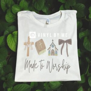 Made to worship natural tee