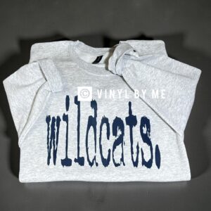 Distressed wildcats ash sweatshirt