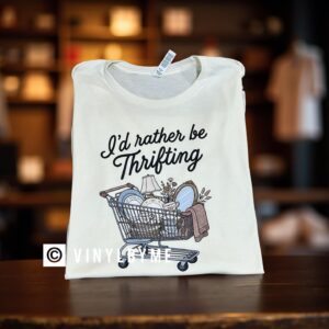 I’d rather be thrifting tee (DTF)