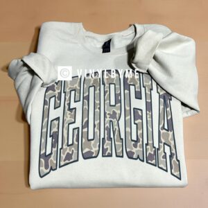 Tan camo Georgia sweatshirt