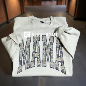 Tan camo Mama sweatshirt