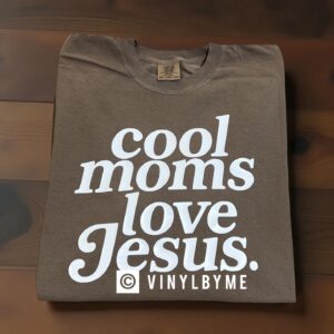 Brown comfort color cool moms tee