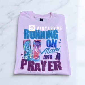 Pink running on Alani tee (DTF)