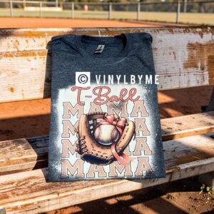 Gray bleached tball Mama tee