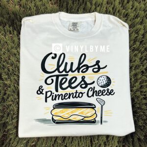 Ivory club and tees comfort color tee