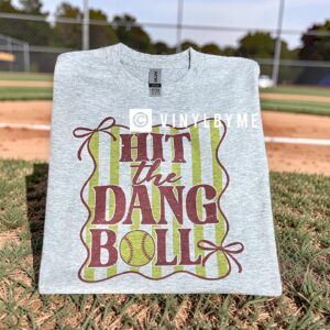 Hit the dang ball ash tee