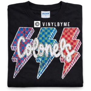 Black colonels lightning bolt tee