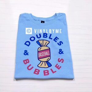 Blue doubles tee