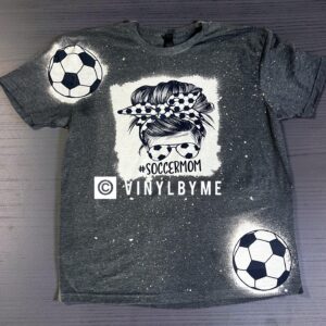 Bleached soccer mom tee