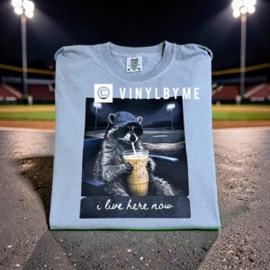 Comfort color I live her now tee